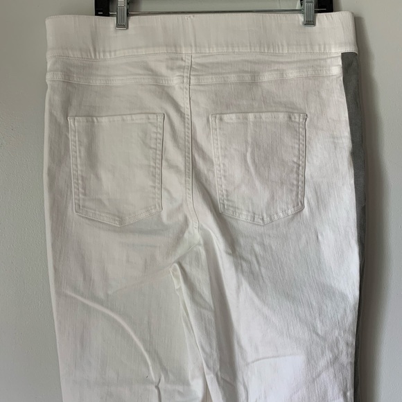SPANX White Legging Grey Side Stripe Jegging Pant - Picture 5 of 6